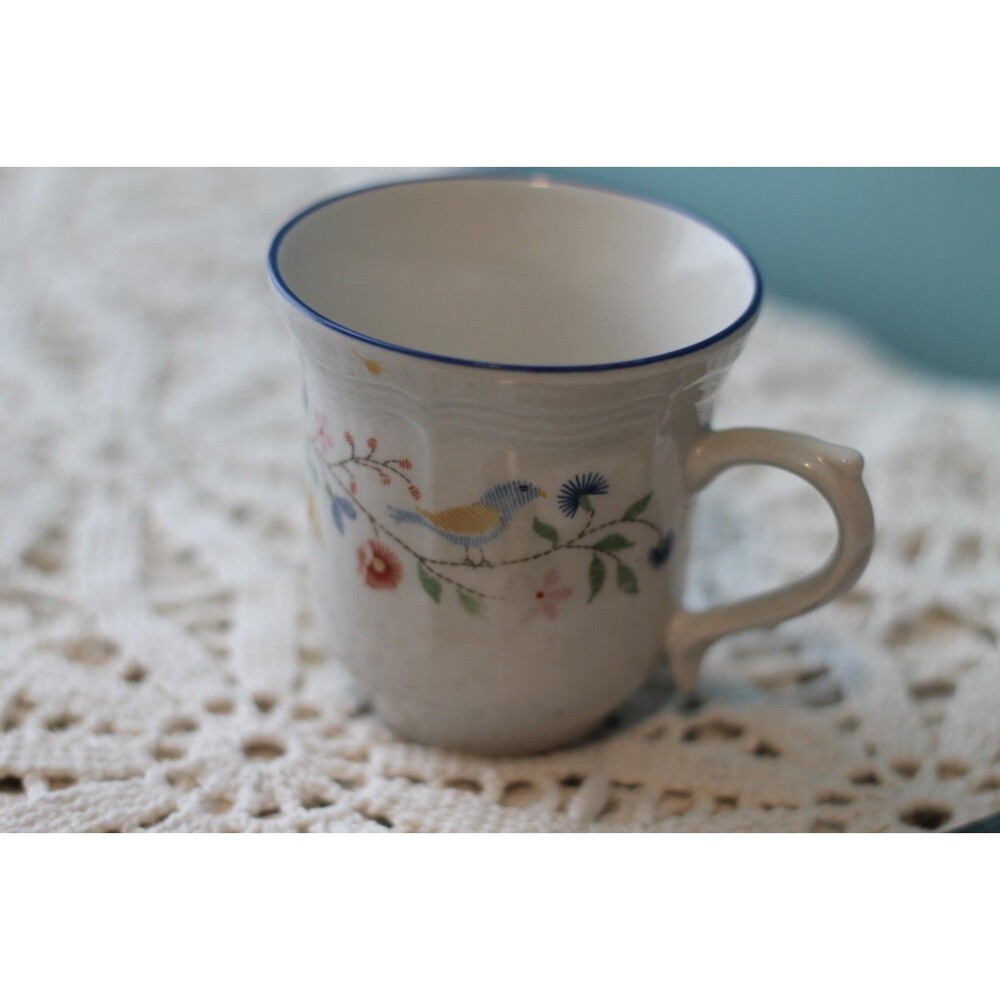 Vintage Heritage Brick Oven Stoneware Coffee Cup Cottagecore Country Folk